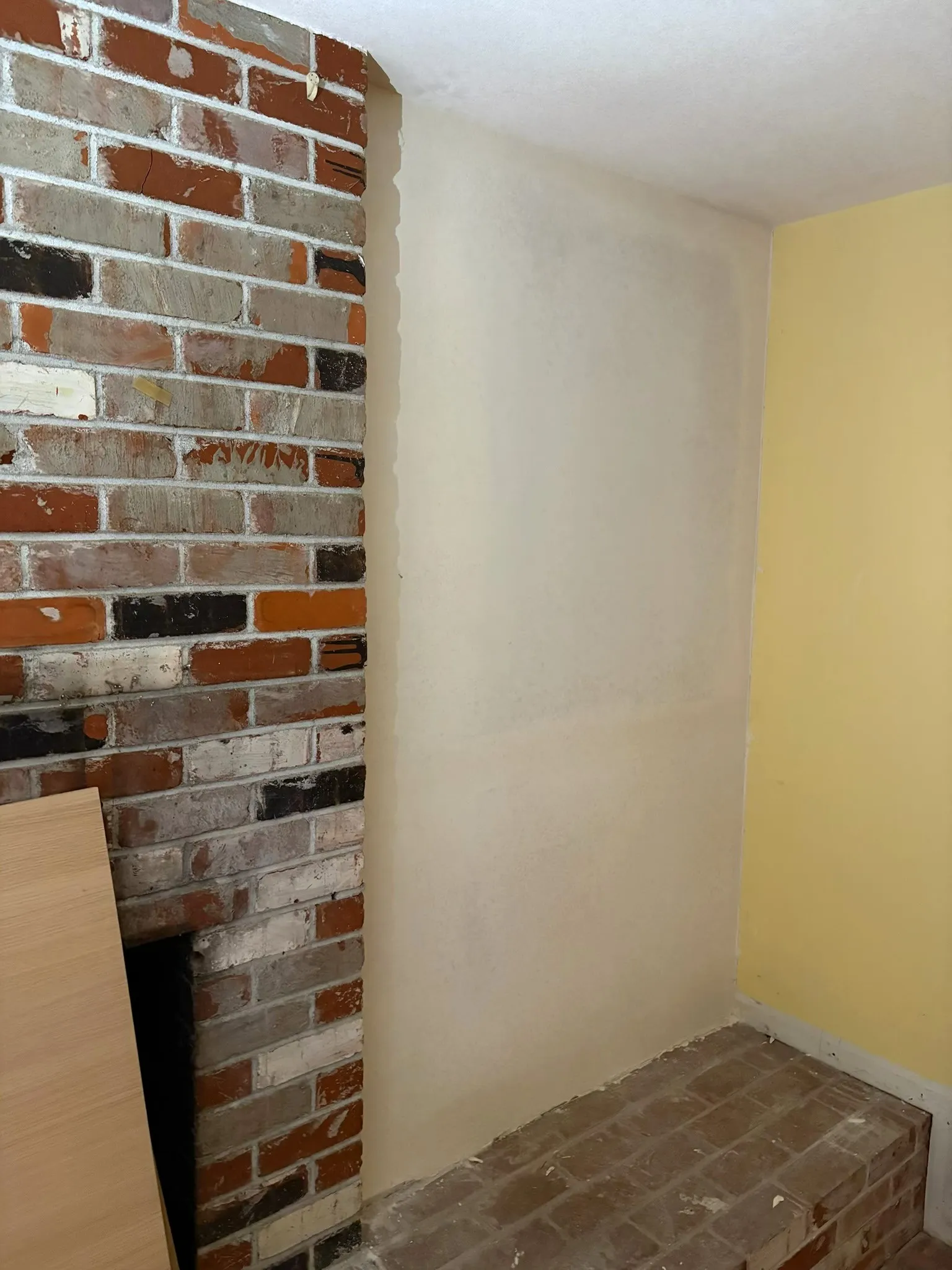 Fireplace wall drywall repair in a Camas, WA residence